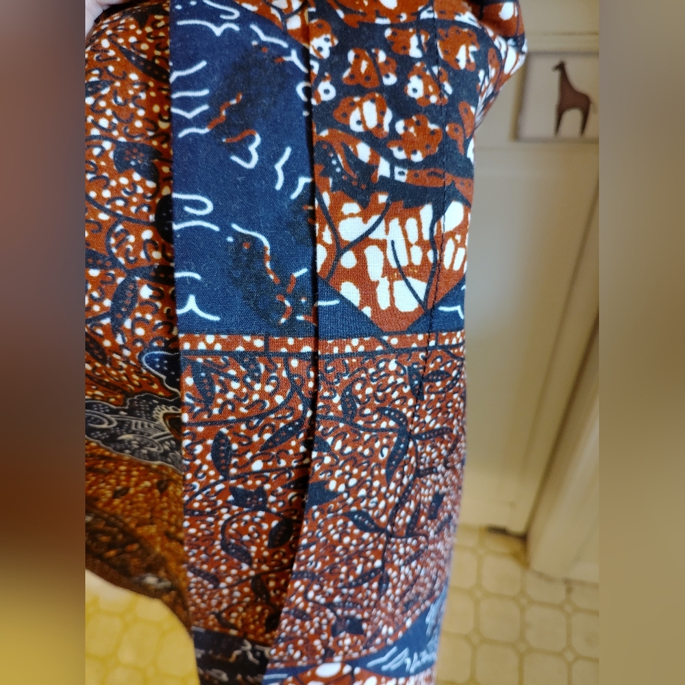 African Dashiki Multicolor Patterned Dress - Picture 4 of 5